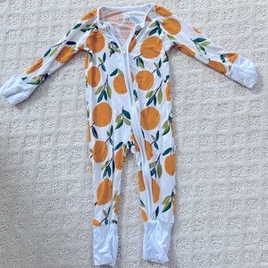 Little Sleepies Orange Print Sleeper